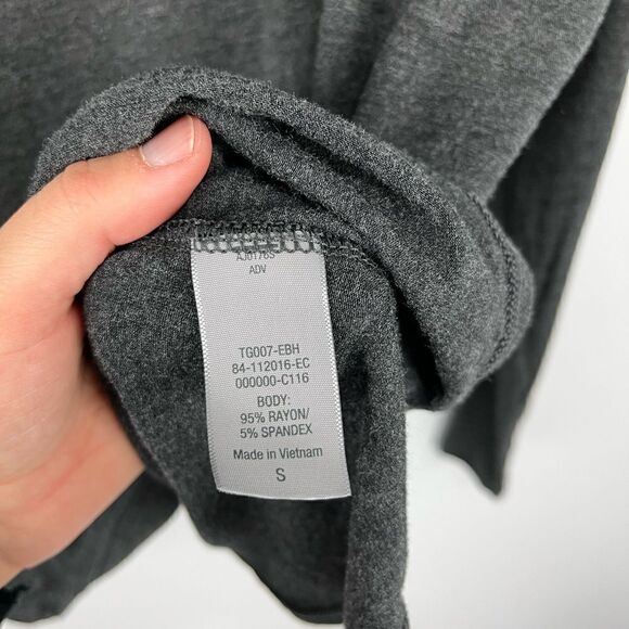 Champion Grey Athletic Open Back Long Sleeve Top S - Picture 3 of 5